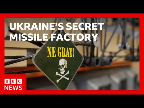 What's inside a secret missile factory ramping up Ukraine's weapons industry? | BBC News