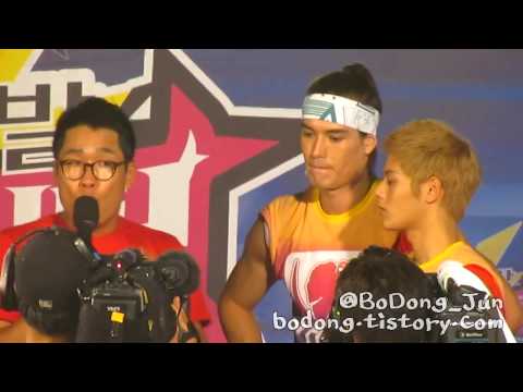 110814 ZE:A 제국의아이들 광희 동준 출발드림팀 직캠