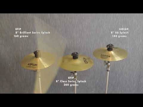 UFIP and SABIAN 8 Inch Splash Cymbals DEMO VIDEO
