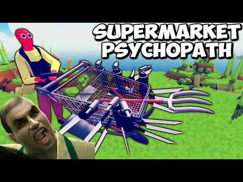 Supermarket Psychopath vs Every Faction 1v1 -  Totally Accurate Battle Simulator TABS