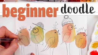 🐦 5 Minute BIRDS - perfect if you NEVER PAINTED before!
