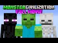 Minecraft But I Join MONSTER CIVILIZATION FULL MOVIE