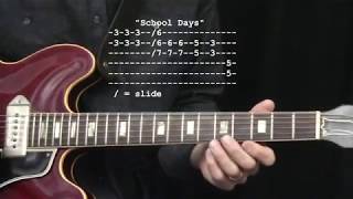 &quot;School Days&quot; by Chuck Berry : 365 Riffs For Beginning Guitar !!