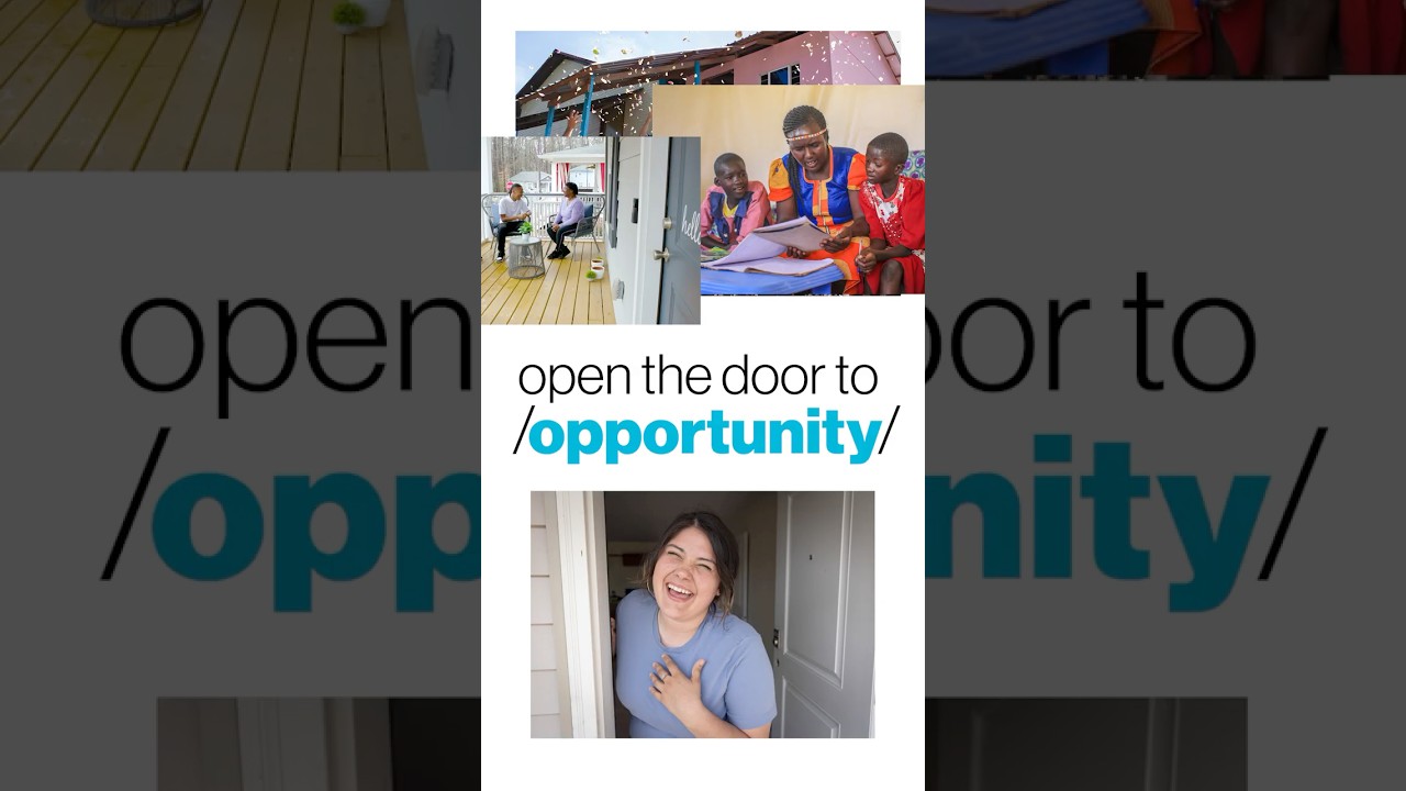 Let's open the door.