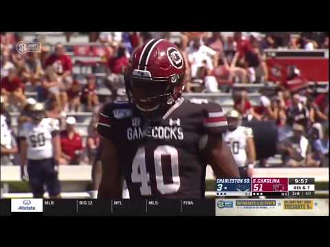 2019 USC vs Charleston Southern - Jahmar Brown Big Hit