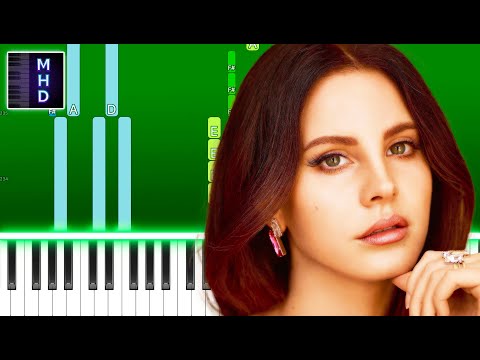 Lana Del Rey - Chemtrails Over The Country Club (Piano Tutorial Easy)