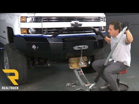How to Install Iron Cross HD Push Bar Front Bumper on a 2017 Chevy Silverado 2500 HD