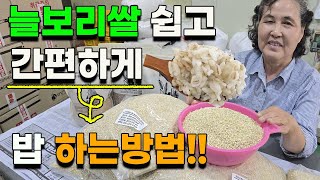 보리쌀 이렇게 하면 안삶고 바로 밥에넣어도 됩니다 보리쌀밥 쉽고간편하게 하는법 늘보리쌀 겉보리쌀 찰보리쌀 쌀…