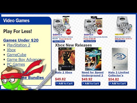 Buying Video Games ONLINE in 2004 - All the Rare Xbox PS2 Gamecube games for Cheap