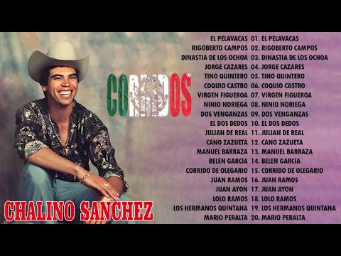 Chalino Sánchez 🎼 Colección de Mejores Canciones 🎼 Puros Corridos Mix 🎼 20 Éxitos de Chalino Sánchez