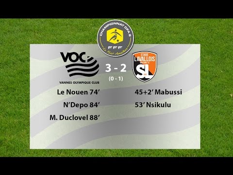 CFA 2 Groupe A Journée 7 : Vannes OC 3 - 2 Stade Lavallois B (29/10/2016)