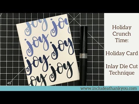 Inlay Die Cut Technique | Featuring MFT 'JOY' Die