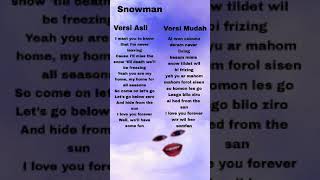 Download lagu lirik #lagu #viral #tiktok Snowman versi mudah 2021 mp3