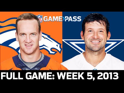 Peyton Manning vs. Tony Romo in an EPIC Shootout Broncos vs. Cowboys Week 5, 2013 Full Game