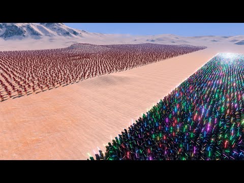20.000 IRON MANS vs 10.000 LASER KNIGHTS | Ultimate Epic Battle Simulator