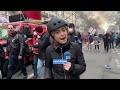 Протесты и беспорядки во Франции в день всеобщей забастовки