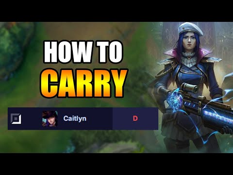 How to Carry with the 3rd WORST ADC in League of Legends (Caitlyn)