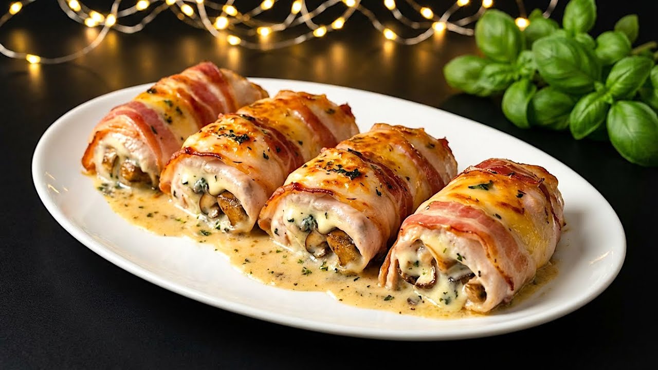 Knusprige Hähnchenbrötchen im Speck by Essen Köstlich — recipe photo