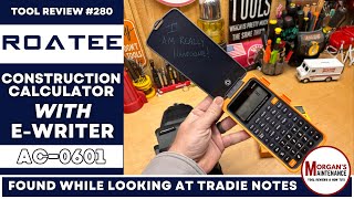 Construction Calculator with E-Writer | Found while Searching Tradie Notes