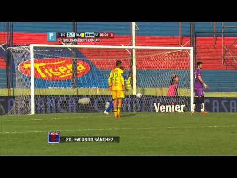 Gol de Facundo Sánchez. Tigre 2 Defensa 1.Fecha 9.Torneo Primera División 2014.FPT