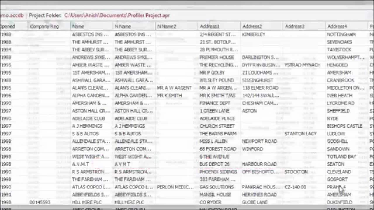 Getting Started with Data Profiling Tool