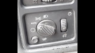1999 - 2006 GM Repair Headlight/ Domelight Switch Replacement Tahoe, Yukon , Sub, Sierra Silverado