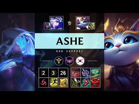 Ashe Support vs Yuumi - KR Master Patch 25.S1.2