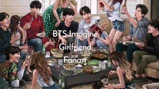 BTS imagine girlfriend fanart