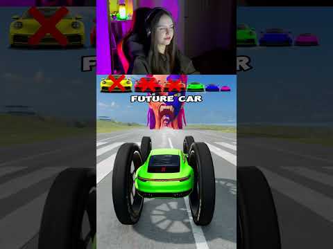 Big & Small Cars vs Rumi Half Demon #beamngdrive #shorts