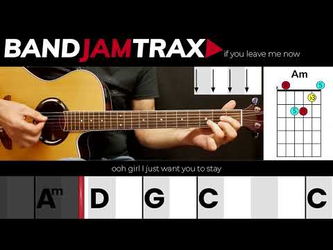 If You Leave Me Now - Chicago | EASY GUITAR LESSON | Scrolling Chords & Lyrics