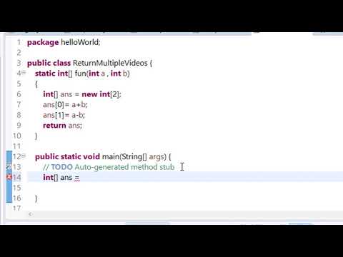 Java Return Multiple Values