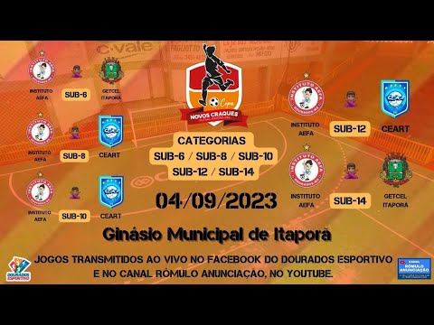 #452 3ª Copa Novos Craques de Futsal em Itaporã / 5 JOGOS