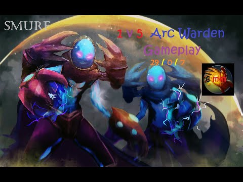SMURF ARC WARDEN GAMEPLAY 1v5  29 KILLS 0 DEATH WATCH & LEARN PATCH 7.38b