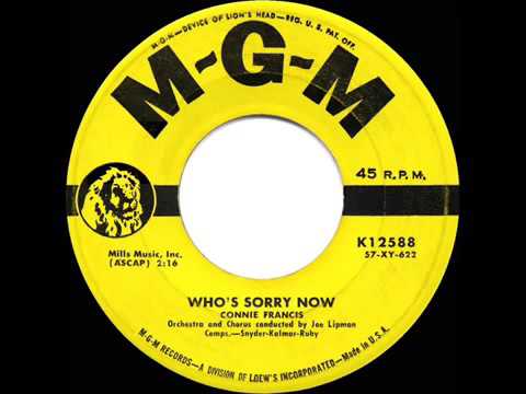 1958 HITS ARCHIVE  Who’s Sorry Now   Connie Francis