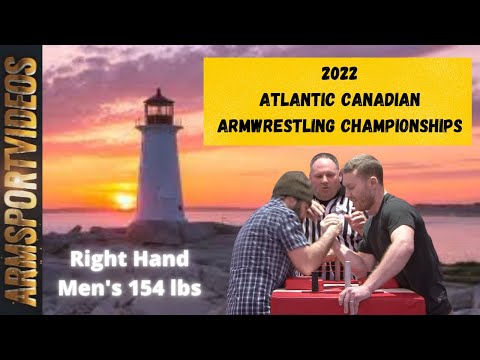 Men's Right Hand 154 lbs - 2022 Atlantic Canadian Armwrestling Championships