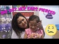 SHE GOT HER EARS PIERCED DID SHE CRY LITTLE GIRLS EAR PIERCING FAMtastic5