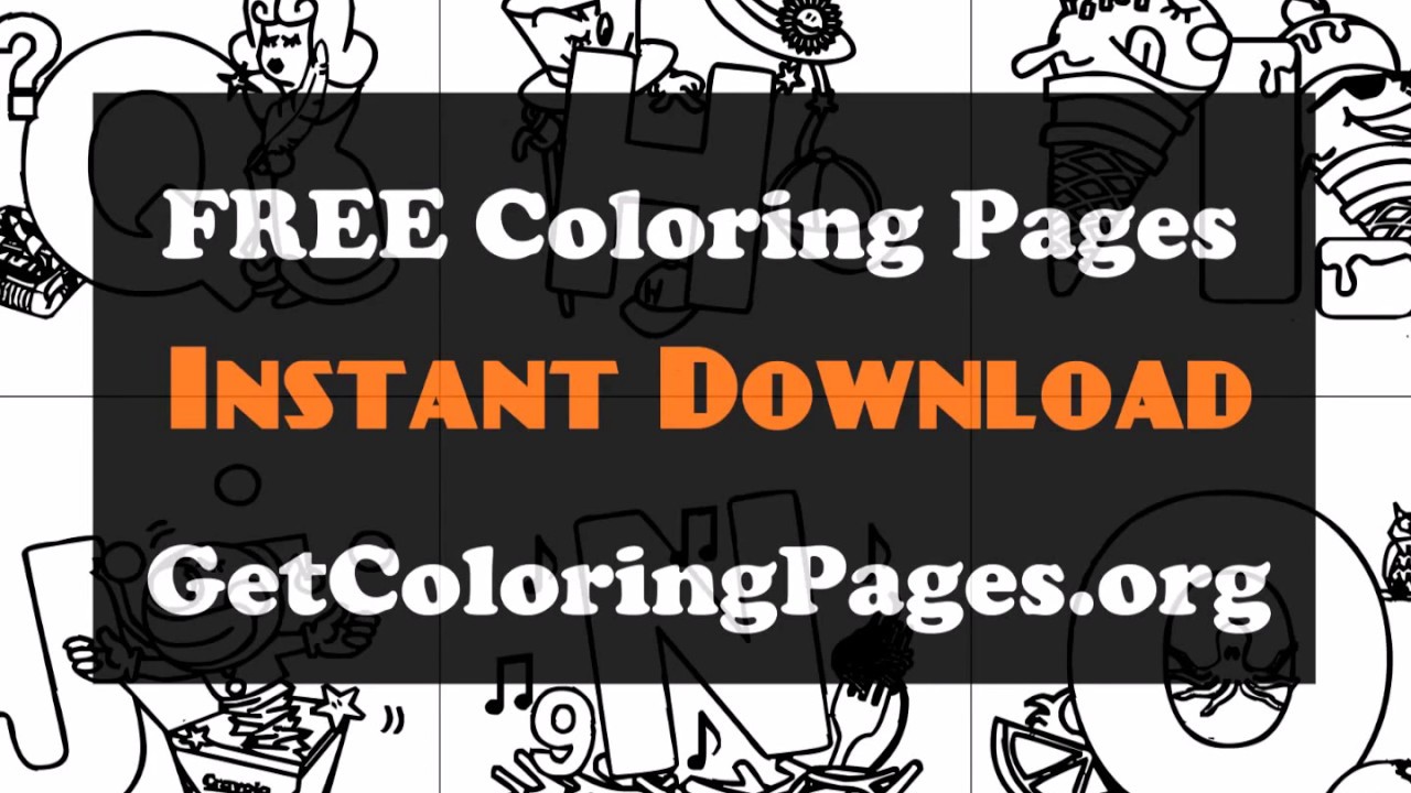 Alphabet coloring pages pdf