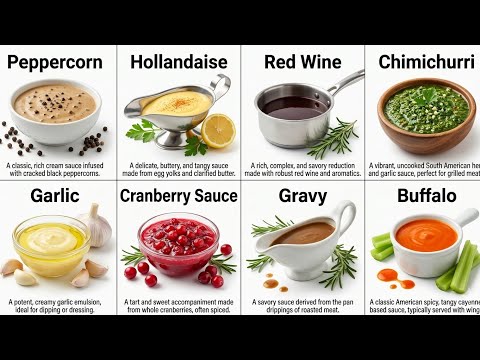 Every Sauce for Meat Explained in 10 Minutes