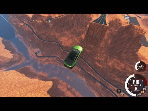 Epic High Speed Jumps Car vs Grand Canyon Map, Car AUDI RS7 4 0L 605hp AWD | Game Video Clips (GVC)