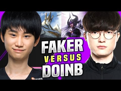T1 Faker Plays Syndra vs DoinB Galio Mid!  | T1 Faker vs DoinB!  | 15 |  KR SoloQ 10 |