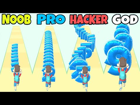 NOOB vs PRO vs HACKER vs GOD in Grade Run 3D
