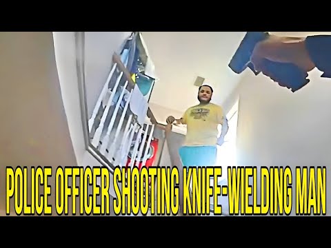 Bodycam Footage Police Officer Shooting Knife-Wielding Man