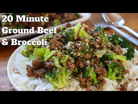 20 Minute Ground Beef and Broccoli - Unbelievable