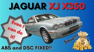 Jaguar XJ8 X350 ABS and DSC faults fixed! YOU can do the repair and save cash...Have a go!
