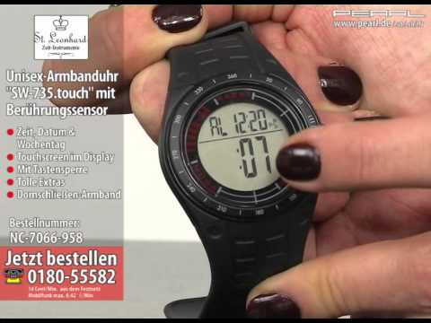 St. Leonhard Touchscreen-Armbanduhr "SW-735.touch" mit Digitalanzeige