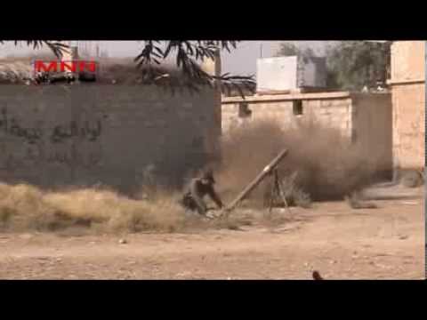 استهداف معاقل النظام في قرية الجفرة بالهاون من قبل لواء الصاعقة في ريف دير الزور