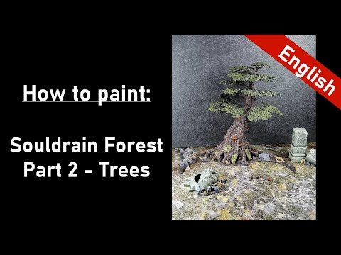 How to Paint: Souldrain Forest Part 2 Trees - Warcry Terrain - Painting Tutorial