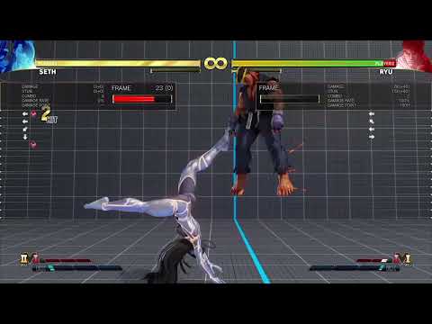 SFV Seth #13 anti-air combo 170dmg/285stn