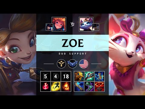 Zoe Support vs Yuumi: Killing spree - NA Diamond Patch 14.24