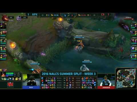 LoL Highlights APX vs C9 Game 3   LCS NA Summer 2016 19 06 2016   Apex Gaming vs Cloud9